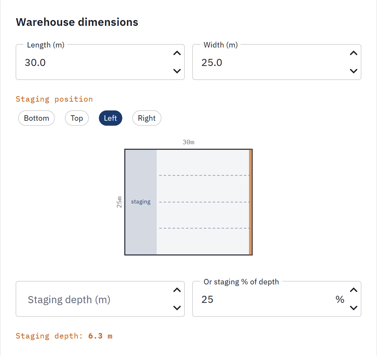 Warehouse Layout Designer Setup workflow